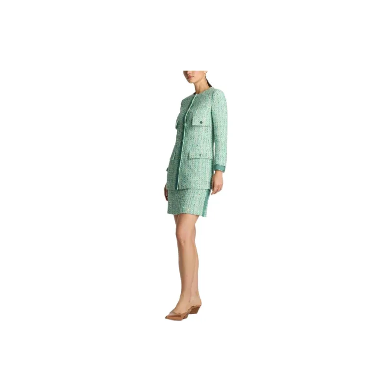 St. John Lurex Slub Tweed Jacket-3