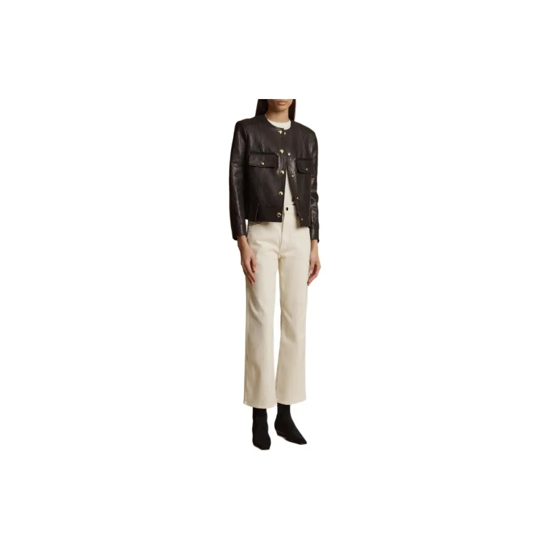KHAITE The Laybin Leather Jacket-3