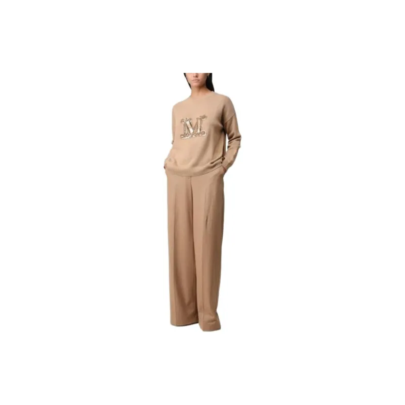 MaxMara High Waist Straight Leg Pants-1