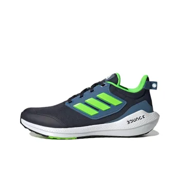 Adidas Eq21 Run 2.0 J Anti-Slip Wear-Resistant Low-Top Kids' Running Shoes Black Green Teenagers