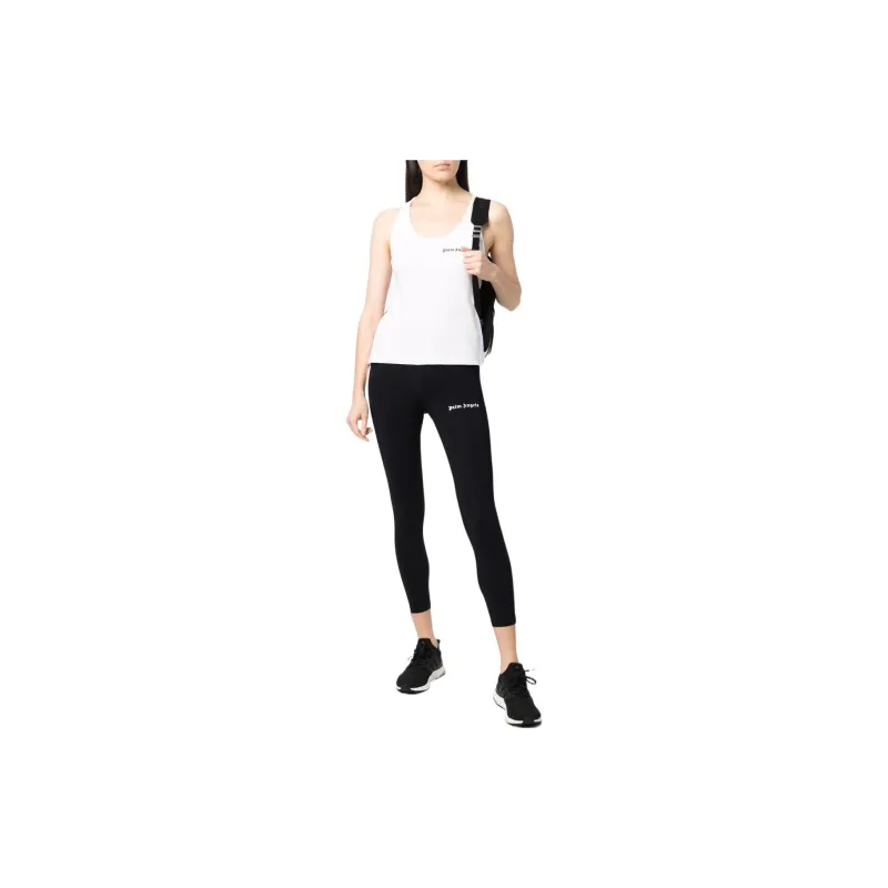 PALM ANGELS Logo Printed Stripe Tank Top-1