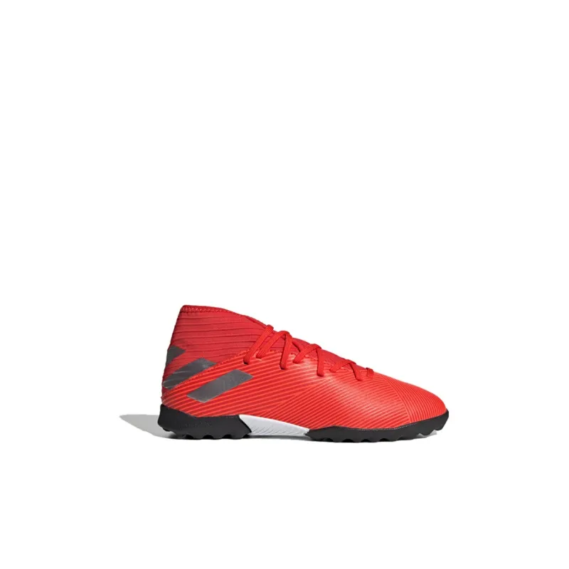 Adidas Slip Resistant Mid Top Kids' Soccer Shoes Black Red Kids'-1
