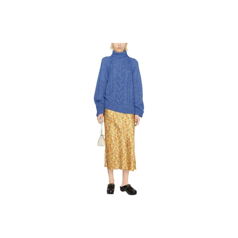 GANNI Oversized Cable knit Jumper-1