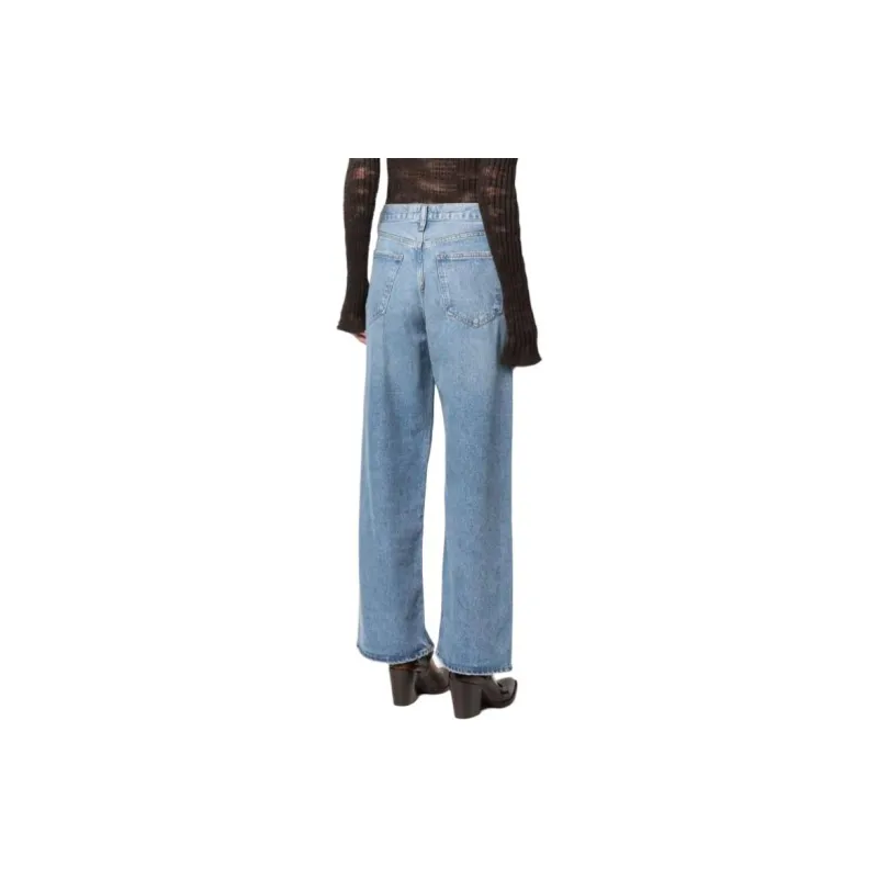 AGOLDE High Waisted Straight Leg Jeans-2