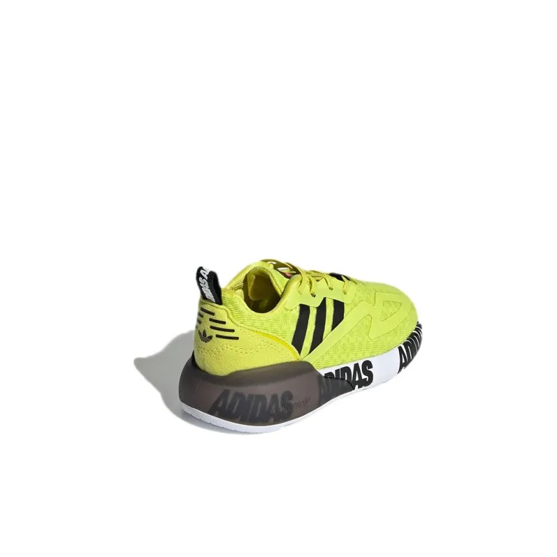 Adidas Originals ZX 2K Abrasion Resistant Low Top Sports Casual Shoes Yellow Infant And Toddler-3
