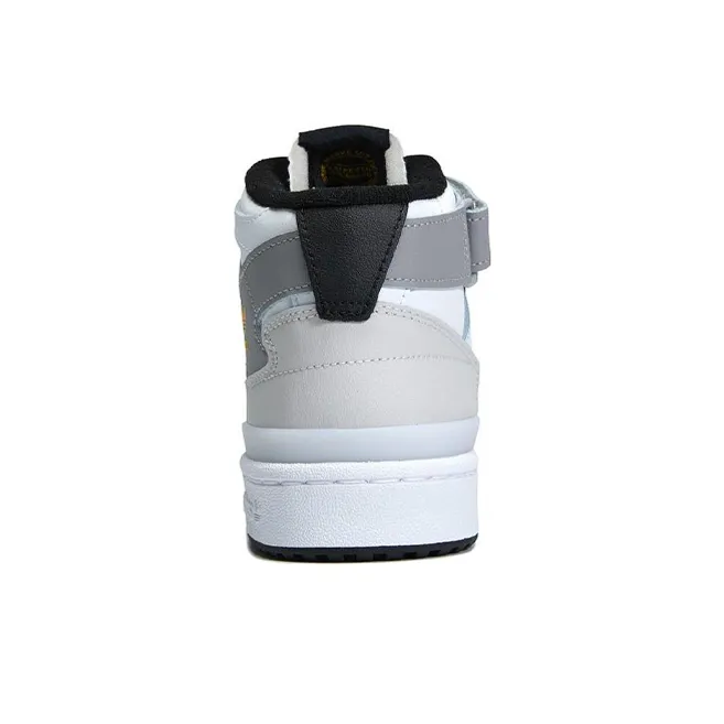 Adidas Forum Mid J 'White Black Silver'-4