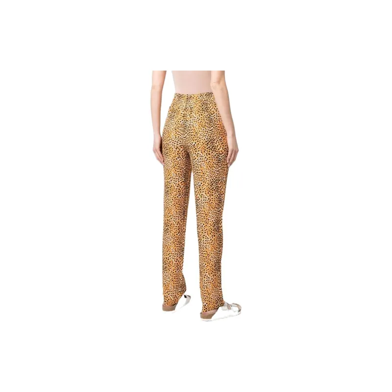 GANNI Knitted Sweatpants Women's Yellow-2