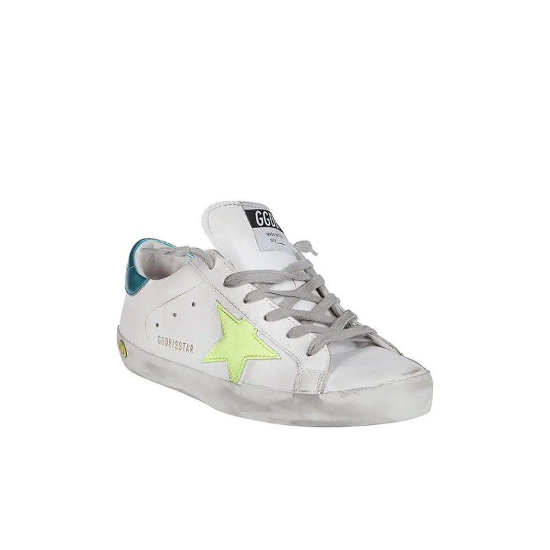 Golden Goose Super Star Low Top Kids' Skateboarding Shoes White Blue Kids'-2
