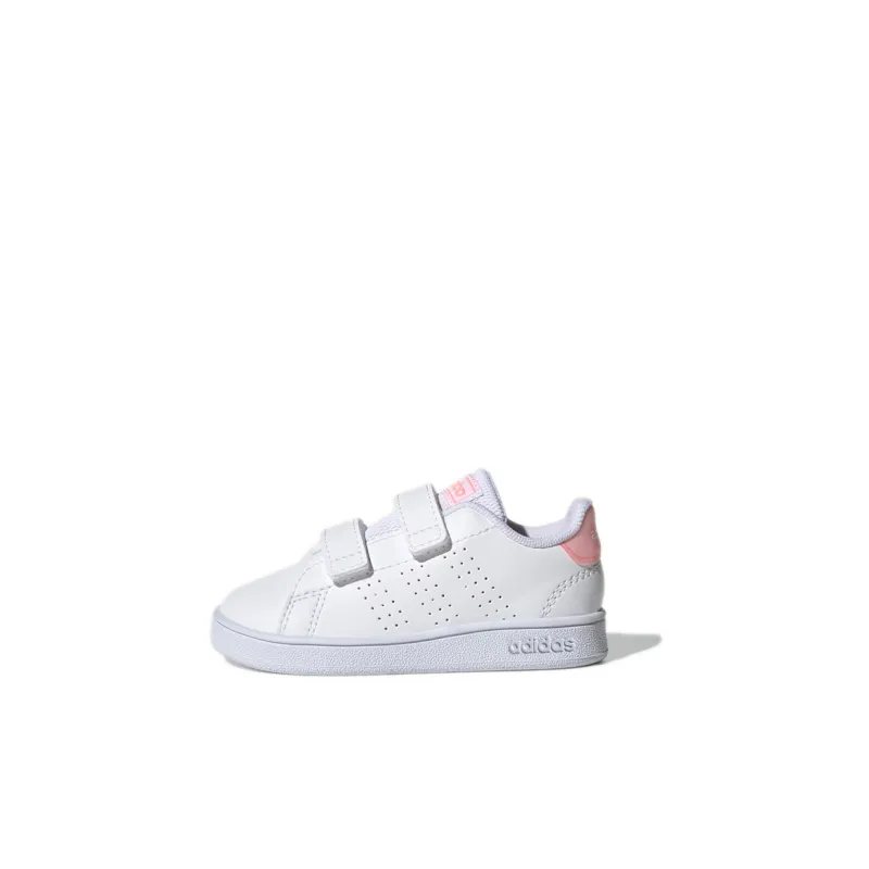 Adidas Neo ADVANTAGE Anti-Slip Wear-Resistant Low-Top Toddler Shoes White Infant And Toddler-0