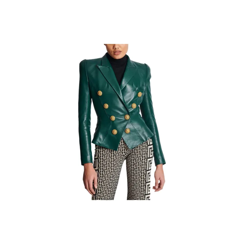 BALMAIN Jackets Women's Green-3