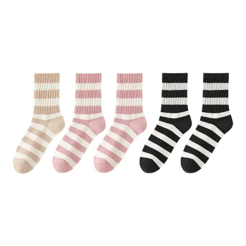 MIIOW Mid Calf Socks Women's 5 Pack