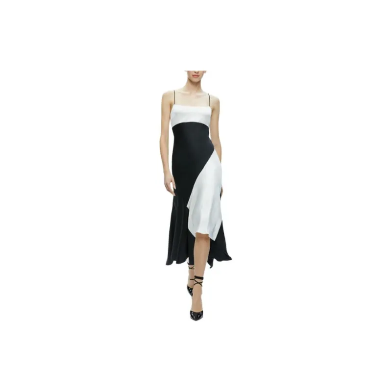 ALICE+OLIVIA Rosa Handkerchief Midi Dress-1