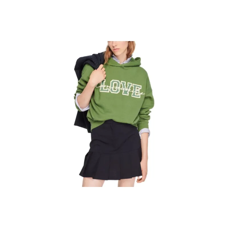 Sandro Sweatshirts Women's Green-3