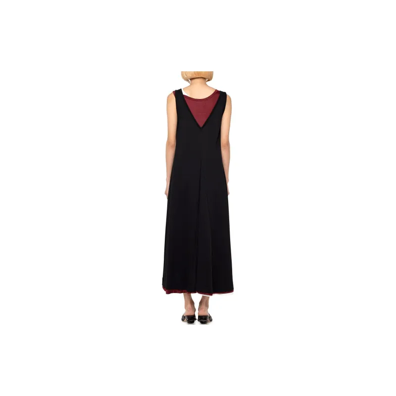 Maison Mihara Yasuhiro SS24 Sleeveless Dress Women's Black Red-2