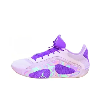 Jordan Tatum 2 PE Cushioning Wear Resistant Low Top Basketball Shoes Men's Purple