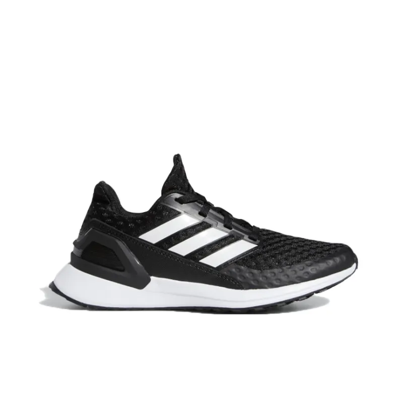 Adidas Rapida J Low Top Kids' Running Shoes Black White Teenagers-1