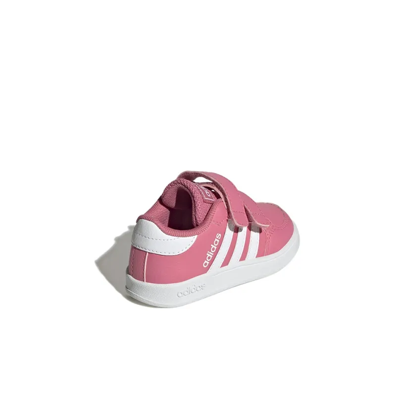 Adidas Neo Breaknet Abrasion Resistant Low Top Toddler Shoes Pink Infant And Toddler-3