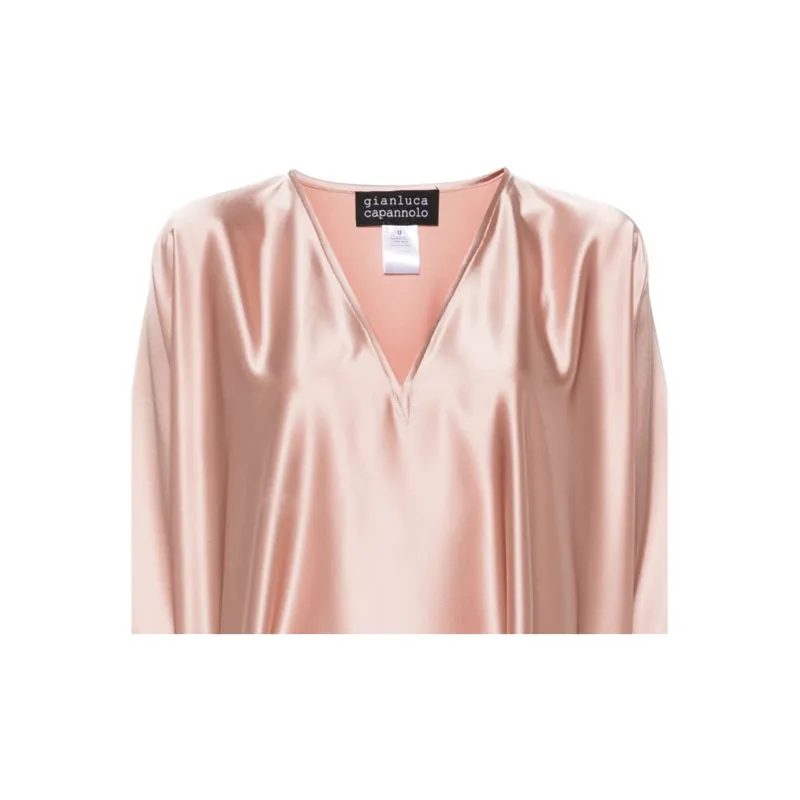 Gianluca Capannolo Satin-weave Kaftan Dress-4