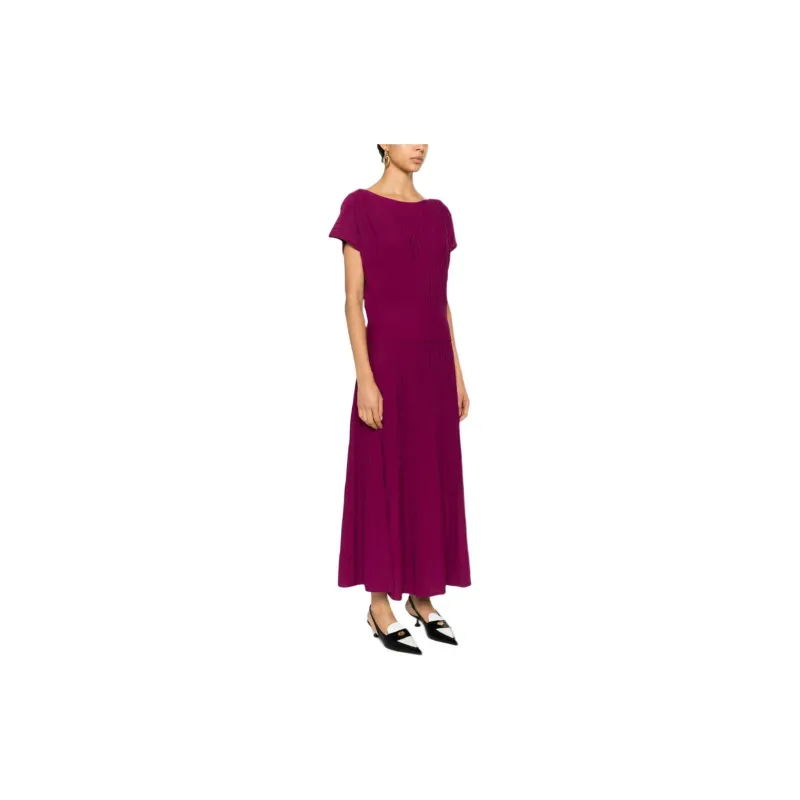 Twinset Ribbed Blouse And Skirt-3