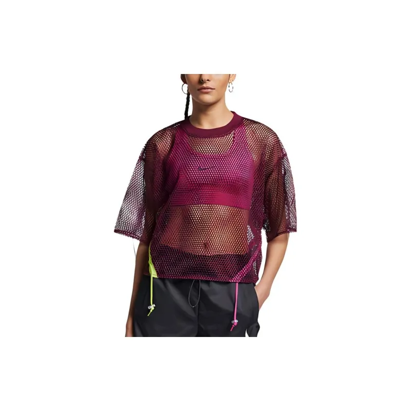 Nike T-Shirt Women's Bordeaux Burgundy-2