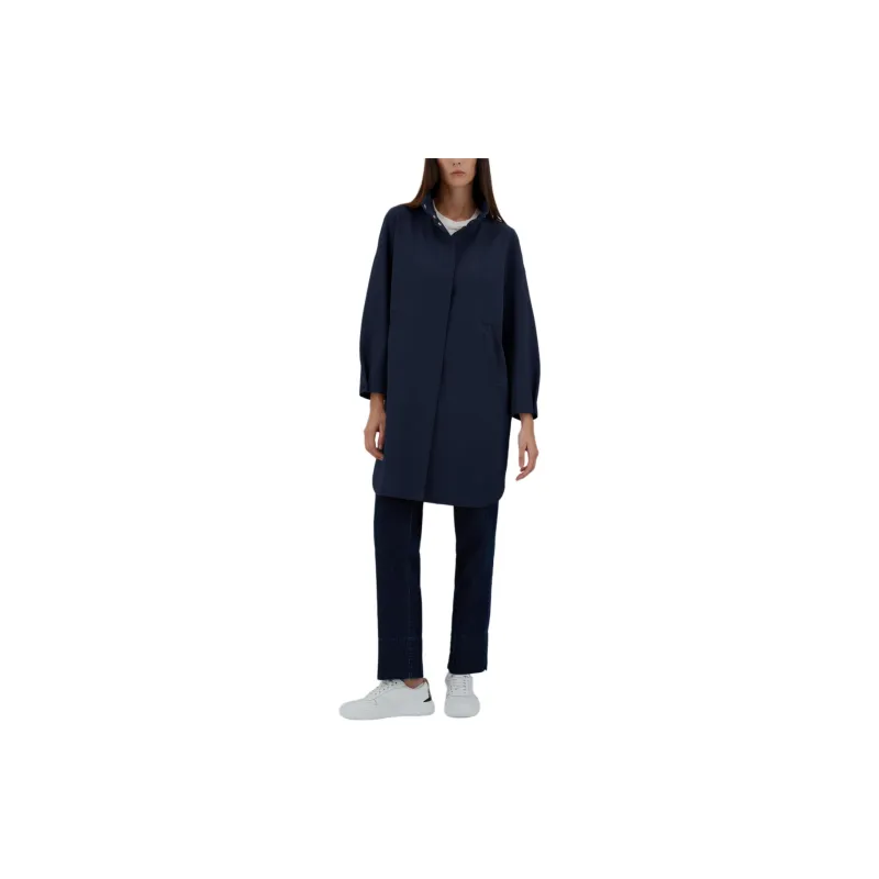 HERNO High Neck Long Sleeved Coat-4