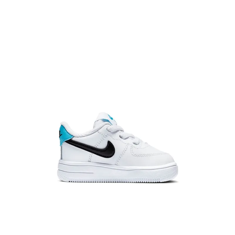 Nike Air Force 1 18 Low Top Skateboard Shoes White Blue Infant And Toddler-1