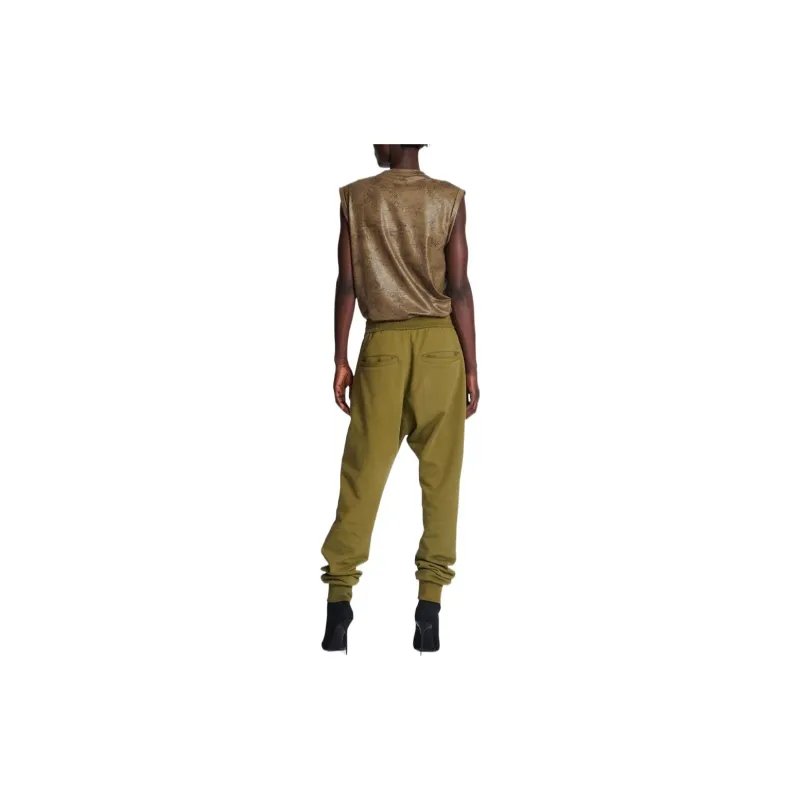BALMAIN Casual Pants Women's Army Green-2