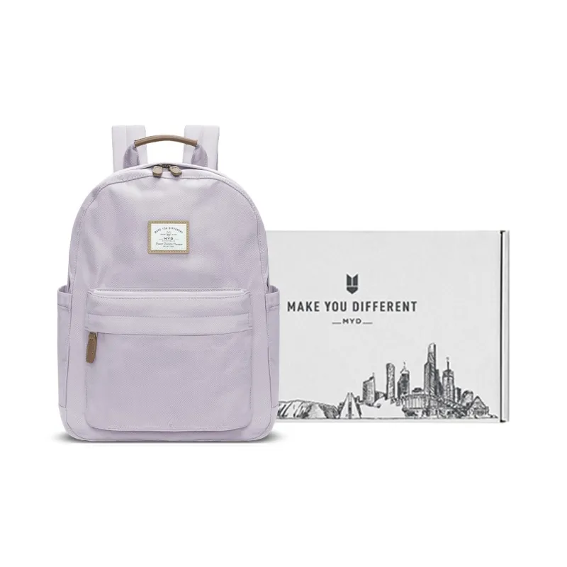 MYD Polyamide Backpack Large Size Unisex Kiwi/Sunflower Seed/Blackberry-16