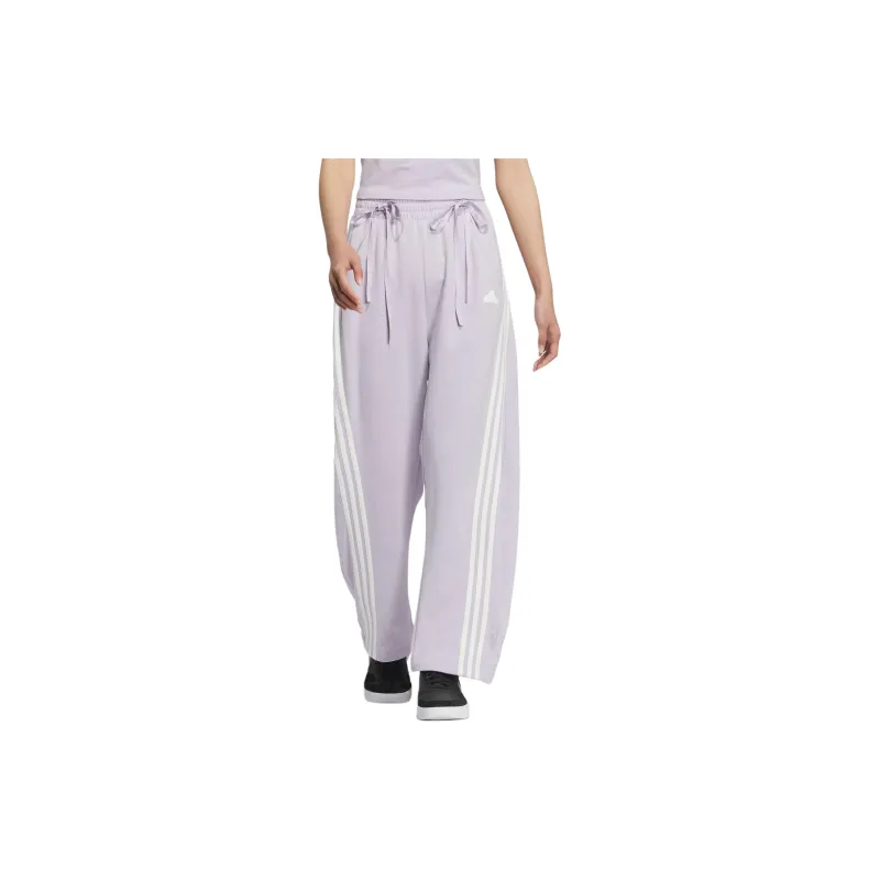 Adidas Dance Interlock Joggers Knitted Sweatpants Women's Silver Purple-1