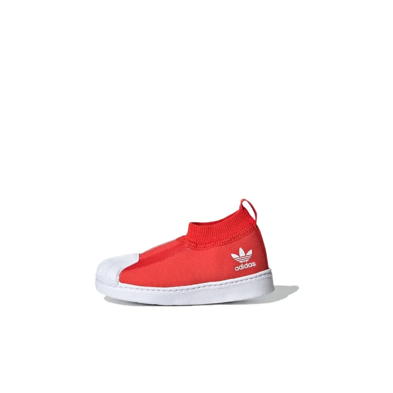 Adidas Originals 360 Sock Low Top Skateboard Shoes Red Infant And Toddler-0