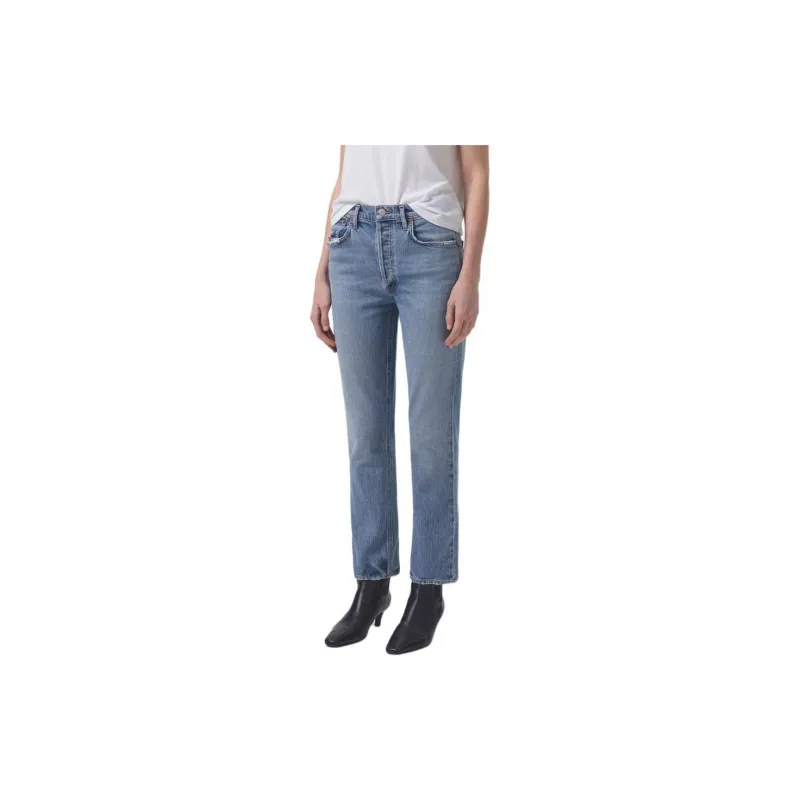 AGOLDE Riley Straight Leg Jeans-1