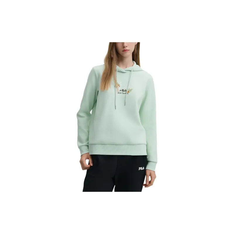 FILA x LUSUO Sweatshirt Women's Turquoise Green-1