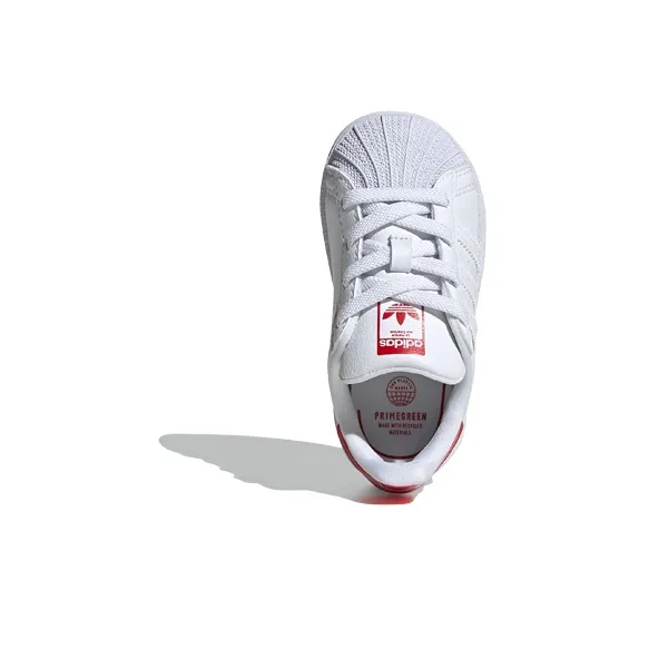 Adidas Originals Slip Resistant Low Top Toddler Shoes White Red Infant And Toddler-4