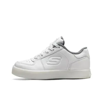Skechers Energy Lights Elate Low-Top Kids' Skateboarding Shoes White Teenagers