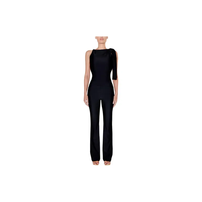 Khy DROP 006 Sleek Stretch Low Rise Pant Casual Pants Women's BLACK/Black-3
