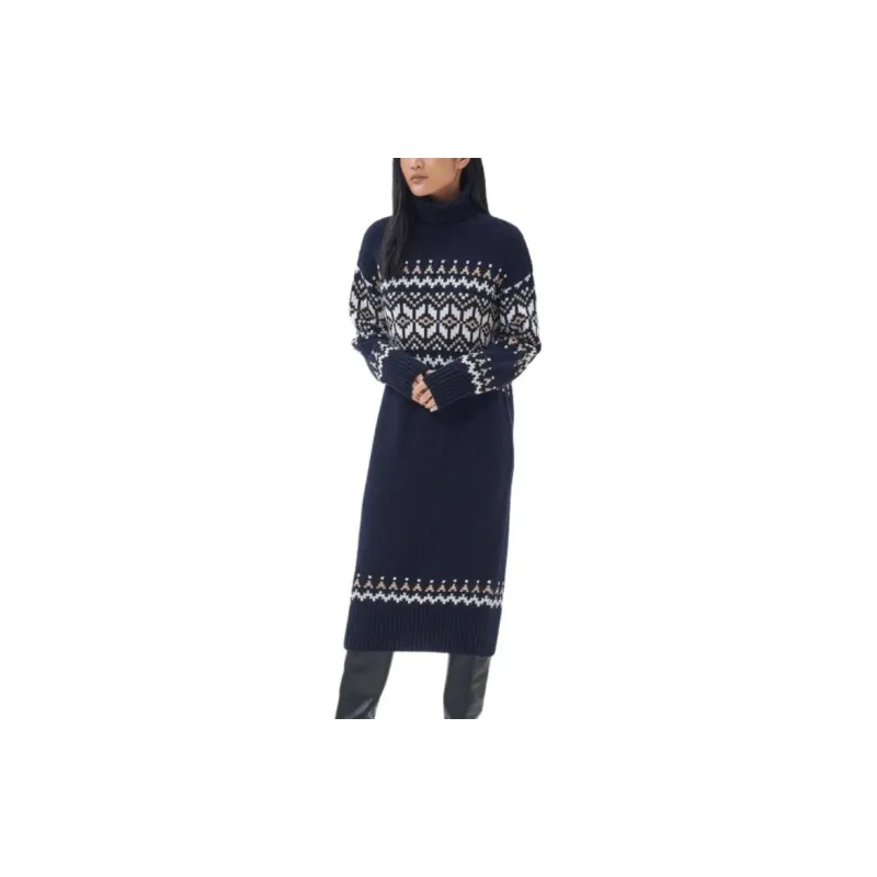 BARBOUR Patrisse Dress Long-Sleeved Dresses Women's Marine Blue-2
