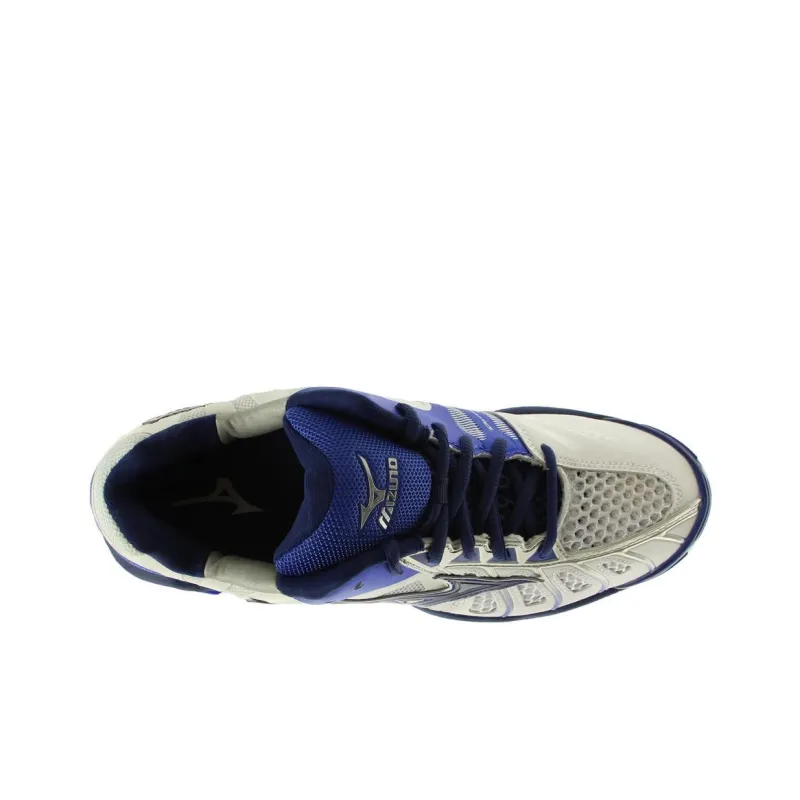 Mizuno Wave Tornado Low-Top Running Shoes Unisex White Blue-2