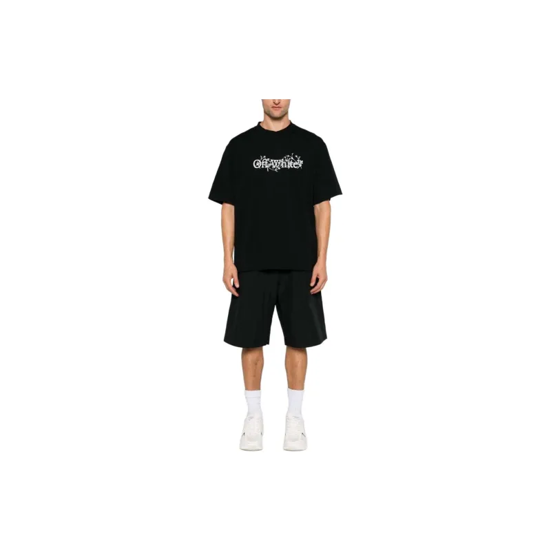 OFF WHITE Bookish Flower Skate Crewneck T Shirt-1