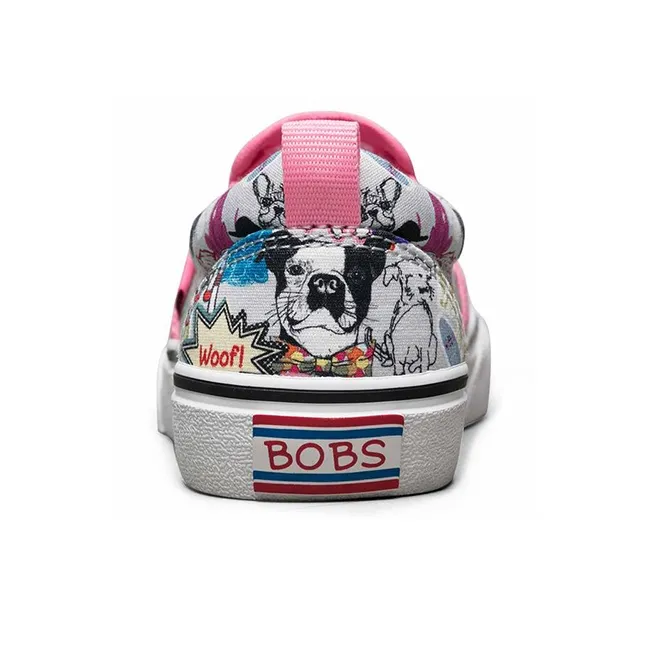 Skechers Marley Jr Anti Slip Wear Resistant Low Top Kids' Skateboarding Shoes White Black Pink Teenagers-3