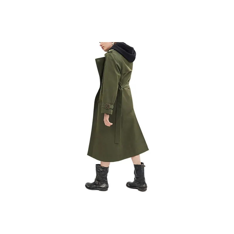 COACH FW24 Trench Coat Women's Green-1