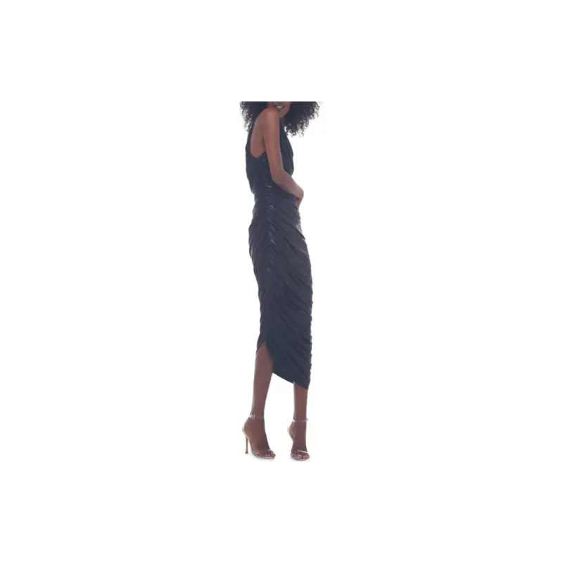 NORMA KAMALI Diana One Shoulder Dress-6