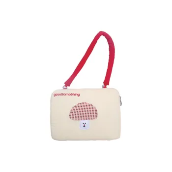 GOOD FOR NOTHING Polyester Laptop Bag Unisex Beige