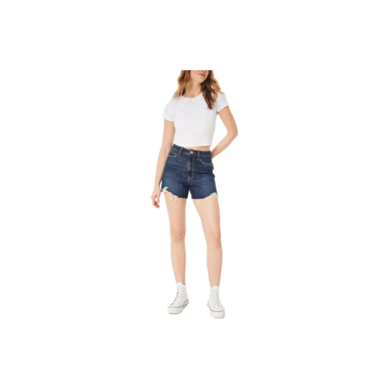 Hollister Denim Shorts Women's Blue-2