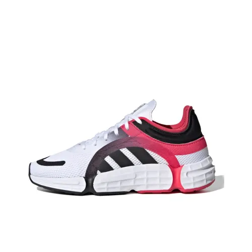 Adidas Originals Sonkei J Cushioning Slip Resistant Low Top Sports Casual Shoes White Black Pink Teenagers
