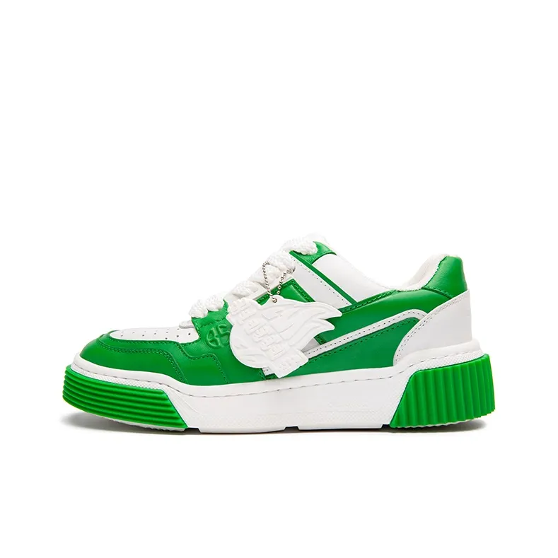 BLOCCO5 Mars Shoes Low Top Skateboard Shoes Unisex Green-0