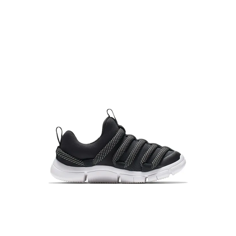 Nike Novice Slip Resistant Shock Absorbers Low Top Sports Casual Shoes Black White Children Aged 3 7 Years Old-1