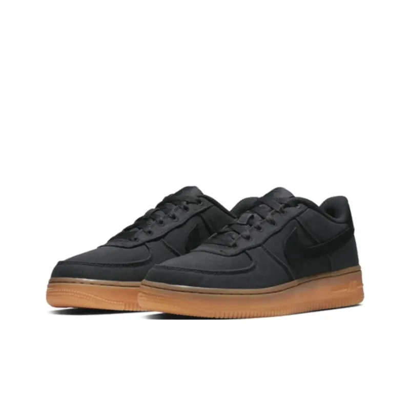 Nike Air Force 1 Anti Slip And Wear Resistant Balance Low Top Kids' Skateboarding Shoes Gray Teenagers-2