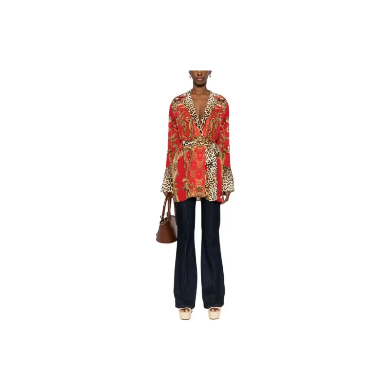CAMILLA Baroque-print Silk Blazer-1