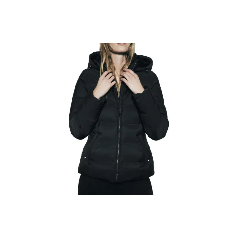 ZARA Puffer Jacket Women's Black-2