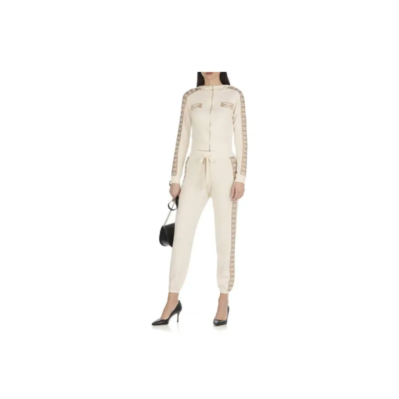 Elisabetta Franchi SS22 Sports Pants Women's Beige-1